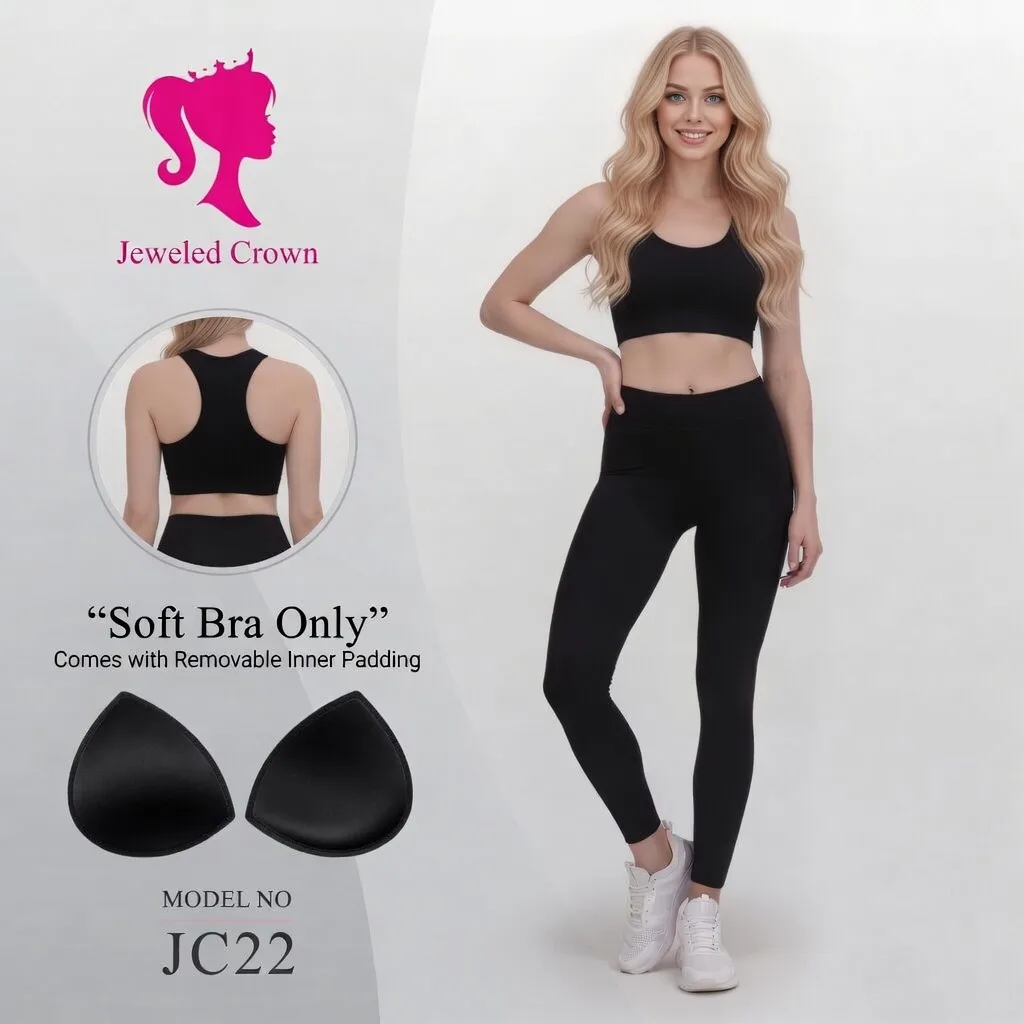 Soft Bra X - with Removable Padding Black