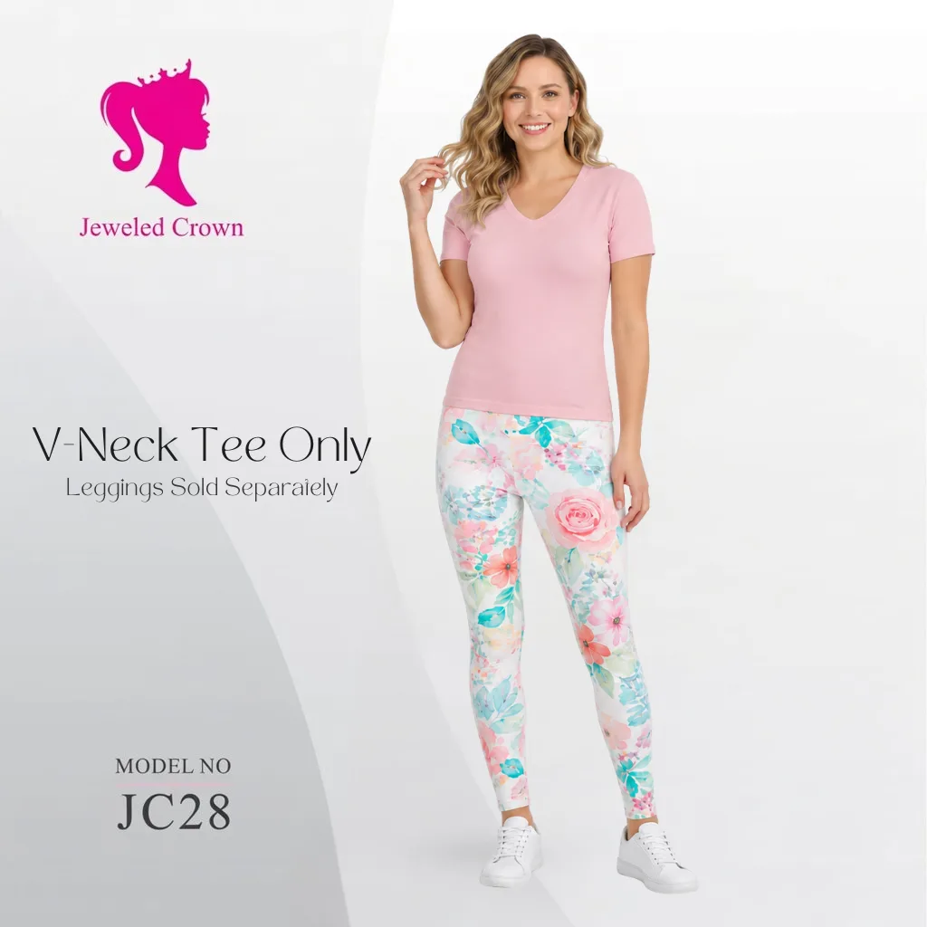 V-Neck Tee Rose