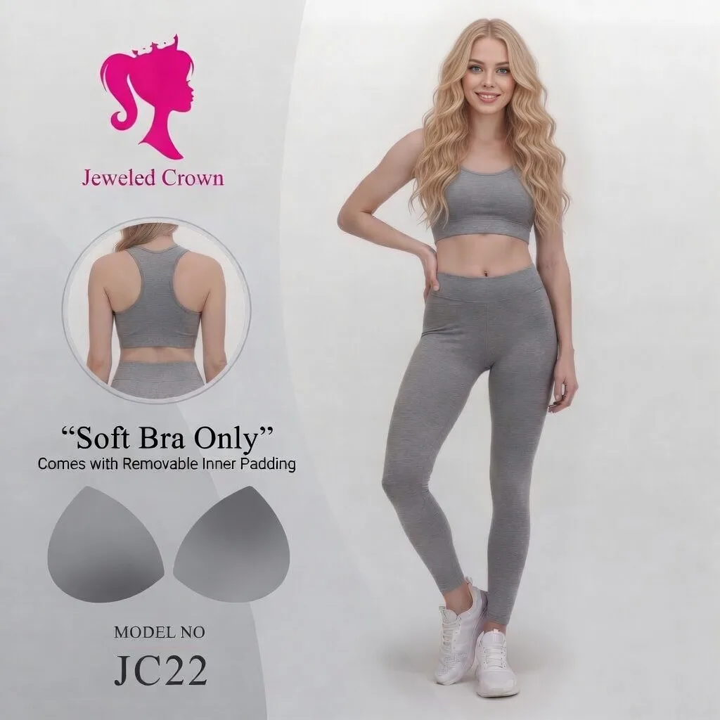 Soft Bra X - with Removable Padding Grey