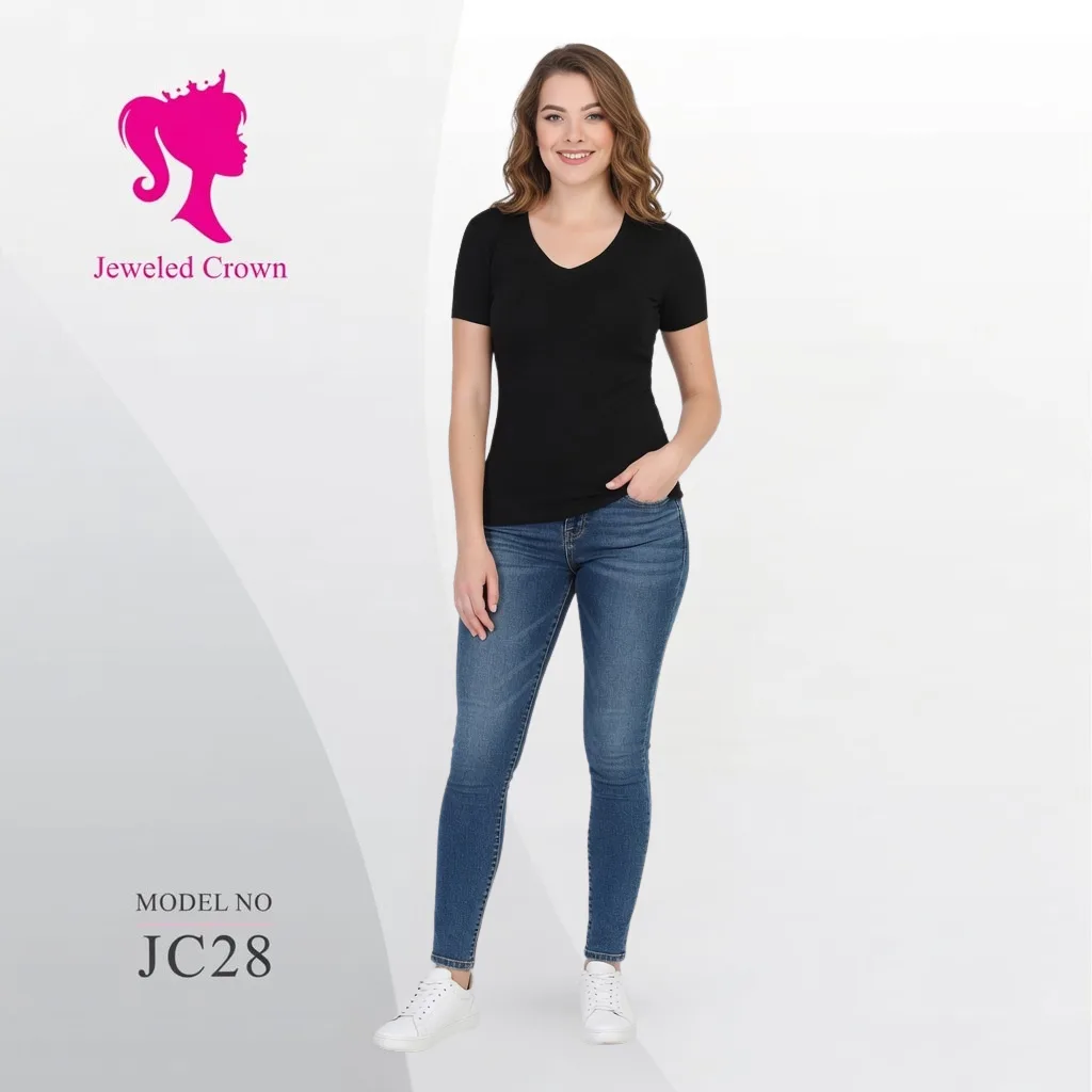 V-Neck Tee Black